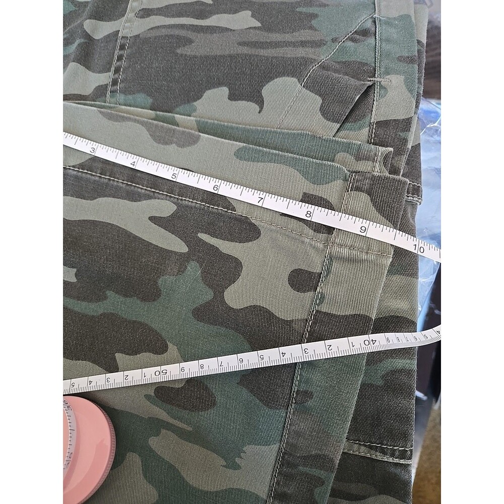 Cargo Pants Womens 0 Green Camo Utility Straight Leg Stretch Universal Threads - Picture 16 of 16